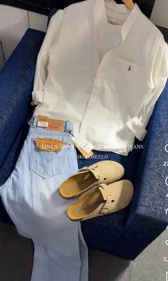Linen Shirt & Light-Wash Jeans — men's wear at Panchayati Yaar Clothing, Bhopal