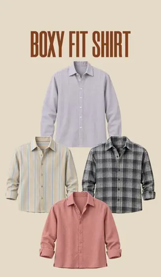 Boxy Fit Shirts — 4 Styles — men's wear at Panchayati Yaar Clothing, Bhopal